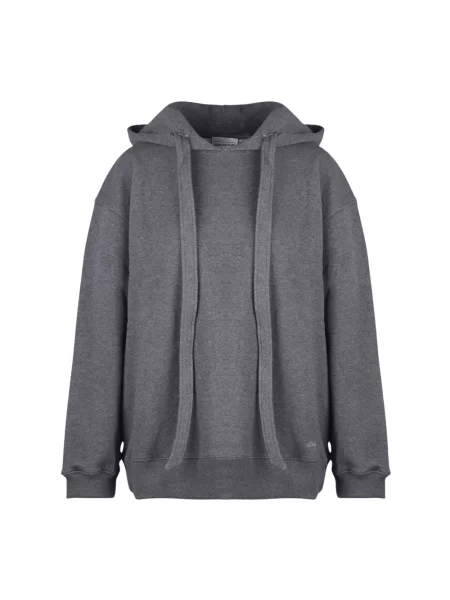 Bluza z kapturem Semicouture z kapturem szara