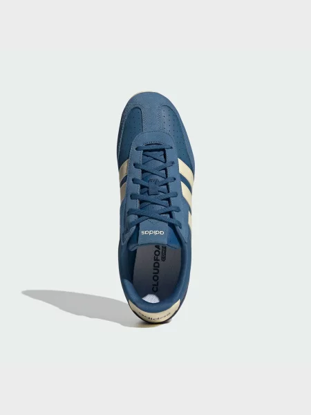Кожаные кроссовки Adidas синие