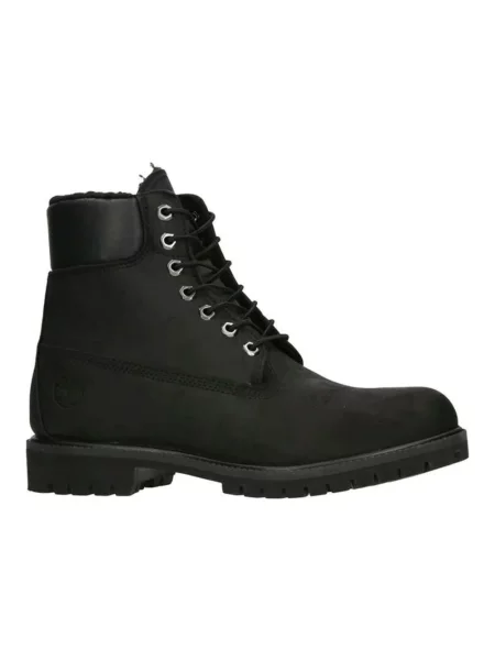 Botki Timberland sznurowane zamszowe czarne