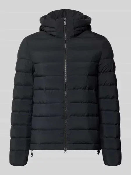 Kurtka pikowana o kroju slim fit z zamkiem błyskawicznym dwustronnym Peuterey czarna