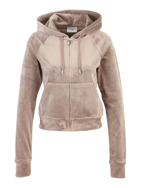 Juicy Couture Tall Gornji dio trenirke MADISON taupe / srebro siva