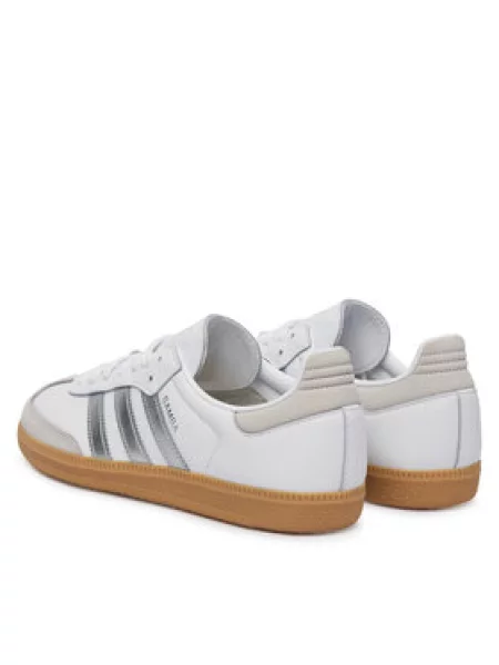 ADIDAS ORIGINALS Niske tenisice Samba OG svijetlosiva / srebro bijela