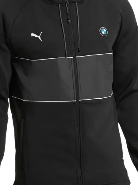 Hanorac cu glugă Puma cu imagine negru