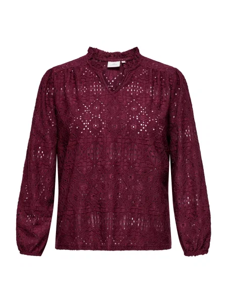 ONLY Carmakoma Bluză CARLUZIA vin roșu