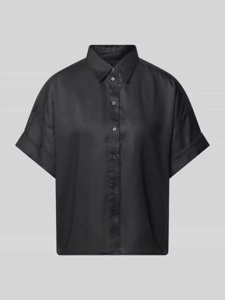 Bluzka z ramii z obniżonymi ramionami model ‘Bisenas’ Boss Orange czarna