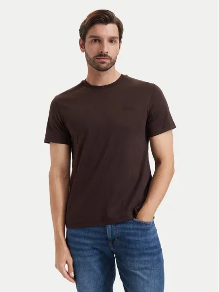 Tričko Calvin Klein hnědé