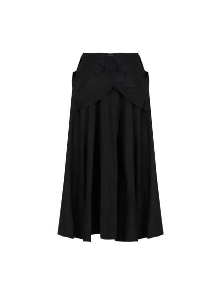 Spódnica midi Maison Margiela z kokardką z tafty czarna