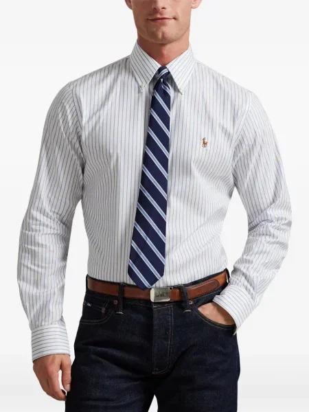 Șapcă Polo Ralph Lauren cu broderie din țesătură twill în carouri albastru