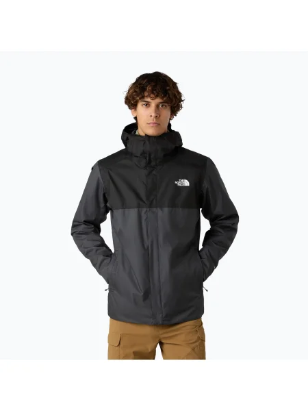 Geacă de ploaie pentru bărbați The North Face Quest Zip-In asphalt grey/black negru