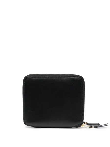 Iš natūralios odos piniginė Comme Des Garçons Wallet juoda