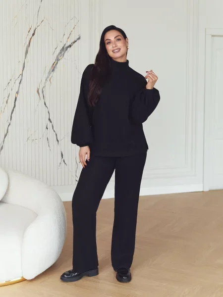 Штани повсякденні Seventeen чорний