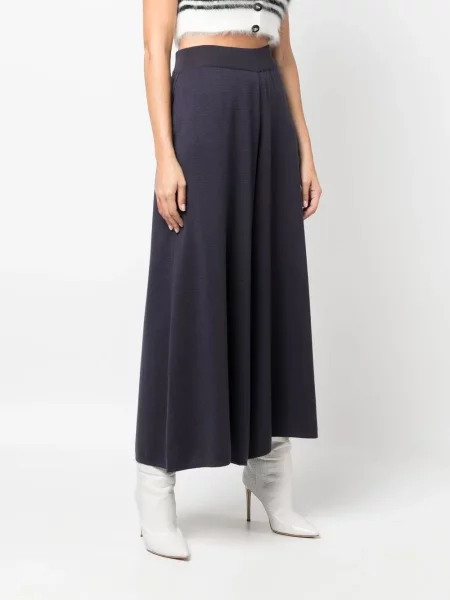 Široké kalhoty Dolce & Gabbana Pre-owned modré