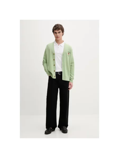 Sweter Drole De Monsieur z wełny merino różowy
