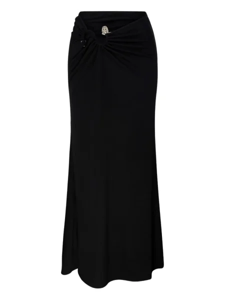 Fusta maxi Christopher Esber tricotate negru