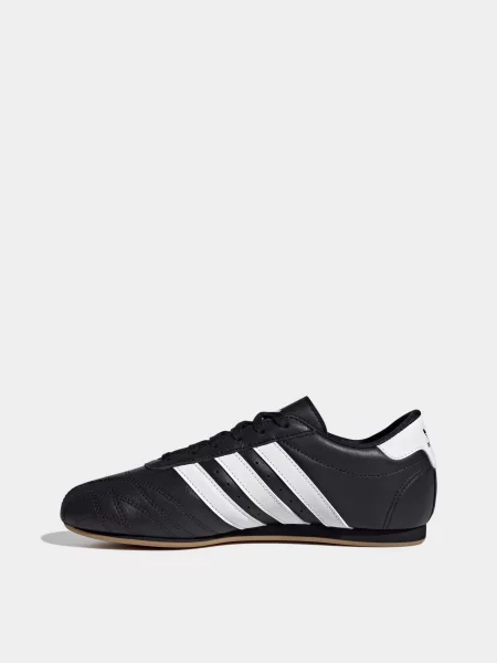 Кожаные кроссовки Adidas черные