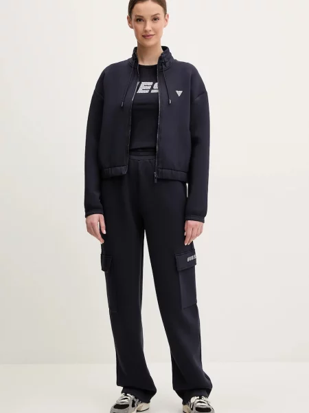 Guess bluza CECILIA z aplikacją niebieski