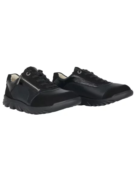 Sneakersy Ganter skórzane czarne