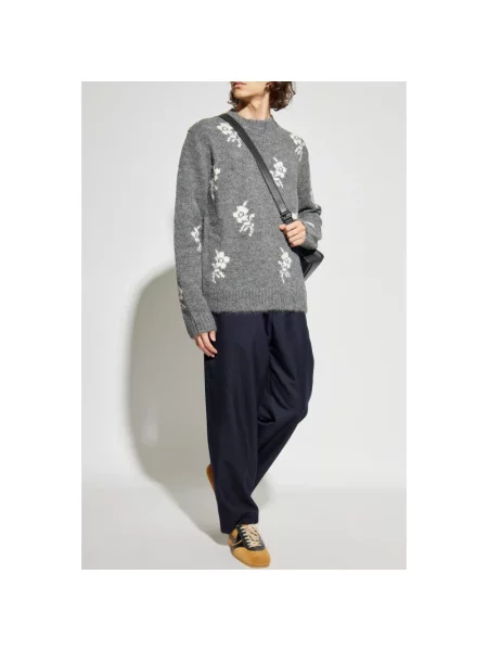 Sweter Jil Sander wełniany szary