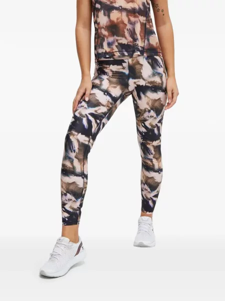 Leggings Casall cu imagine cu imprimeu abstract negru
