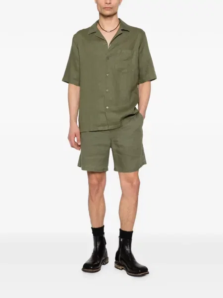 Cămașă Samsøe Samsøe scurtă verde