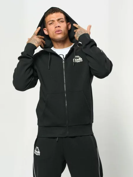 KAPPA Hanorac KMLogo Tape negru