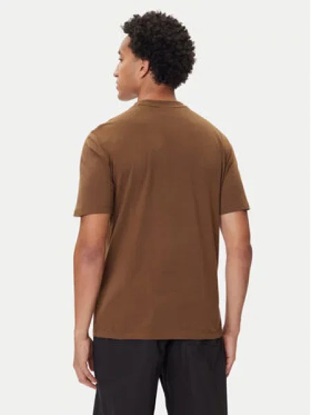 HUGO T-shirt Diboxer Tamno Regular Fit smeđa