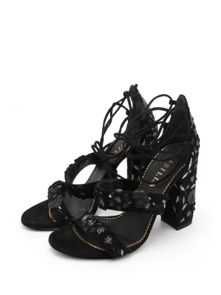 Sandale Le Silla cu model floral negru
