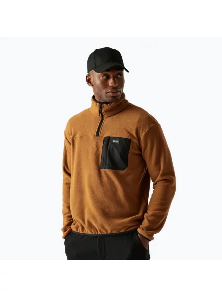 Hanorac din fleece Regatta din fleece de jumătate de fermoar maro