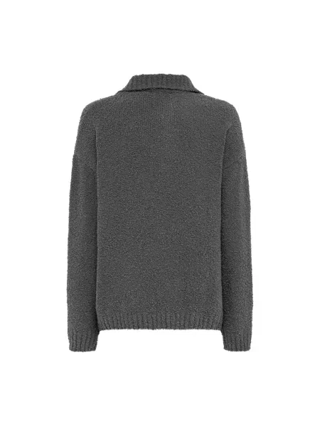 Sweter Laneus wełniany szary