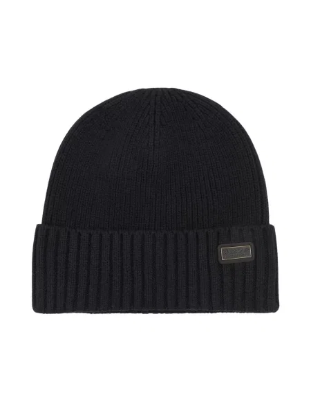 Barbour International Čepice BARBOUR INTERNATIONAL CHESTER BEANIE HAT CAPPELLO' černá