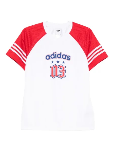 Тениска Adidas с принт бяло