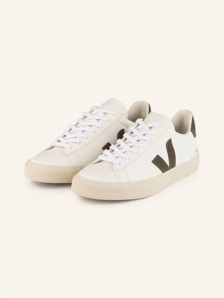 Kožené sneakers boty Veja Campo Chromefree bílá