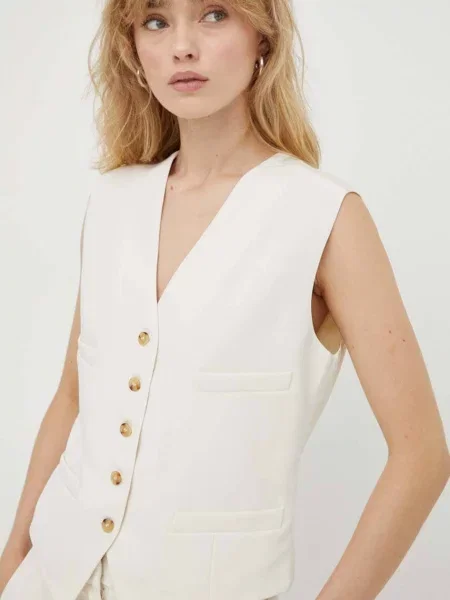 Безрукавка Day Birger et Mikkelsen однобортний бежевий