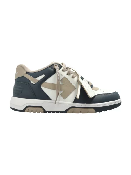 Sneakersy Off-white skórzane biznesowe białe