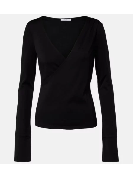 Top Max Mara de lână negru