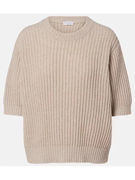Pulover Brunello Cucinelli bej