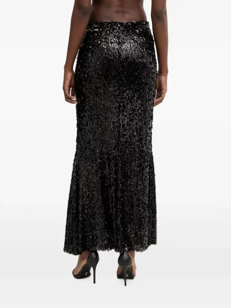 Fusta maxi Haveone cu paiete negru