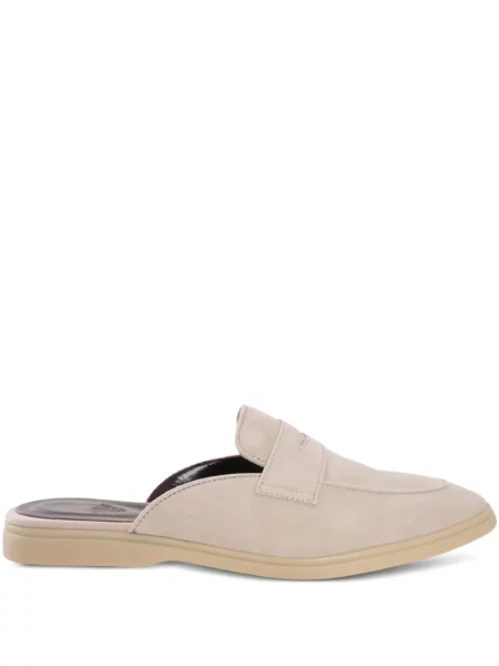 Papuci tip mules Bougeotte din piele de căprioară