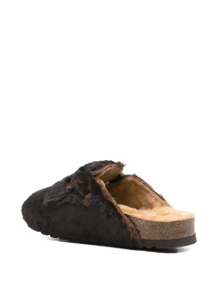Papuci tip mules Scholl maro
