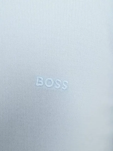 Шерстяной свитер Boss голубой