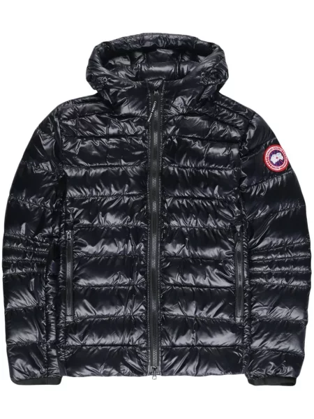 Geacă cu puf Canada Goose cu glugă negru