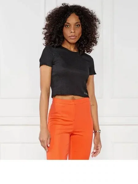 GUESS Póló | Cropped Fit fekete