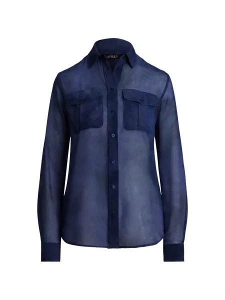 Cămașă Lauren Ralph Lauren cu legături albastru