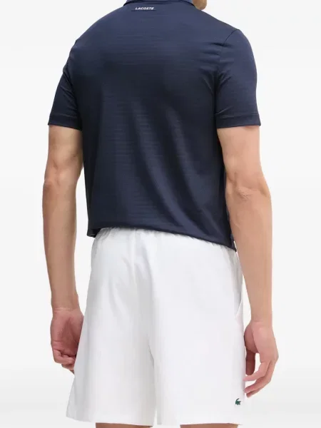 Pantaloni scurți Lacoste cu autograf alb