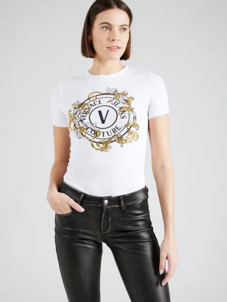 Versace Jeans Couture T-shirt Regular Fit bijela