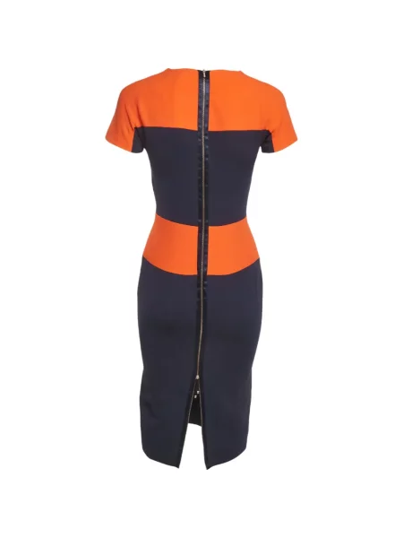 Scurt rochie midi Victoria Beckham albastru