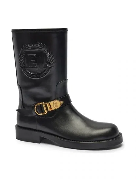 Elisabetta Franchi De piele botine negru