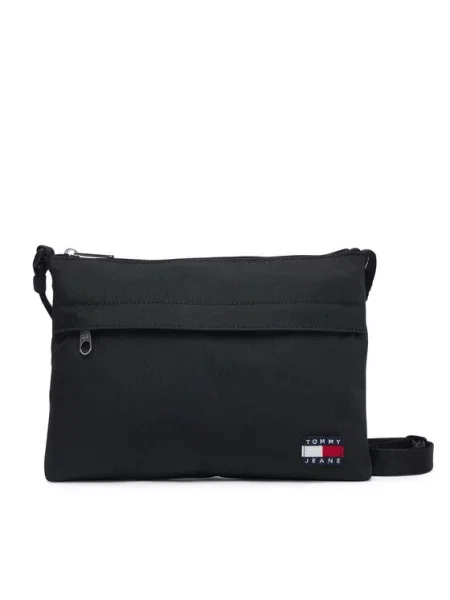Tommy Jeans Torba za čez ramo ESS češnjevo rdeča bela črna