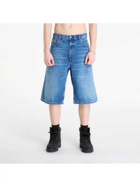 Σορτς Calvin Klein Jeans Long Short Washed Em Blue 31 μπλε