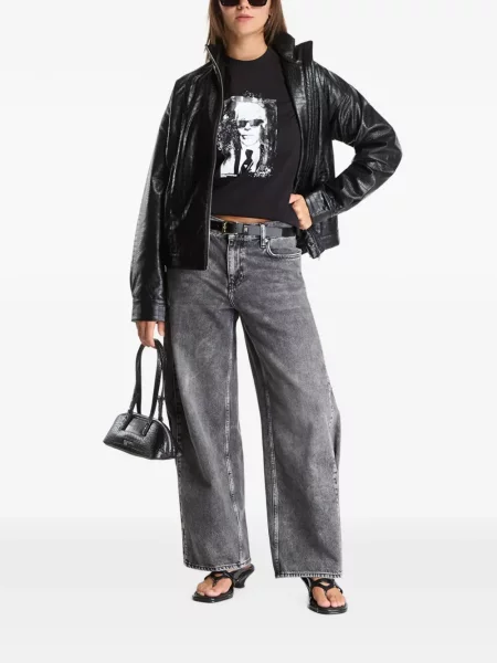 Μπλούζα Karl Lagerfeld Jeans με σχέδιο μαύρο